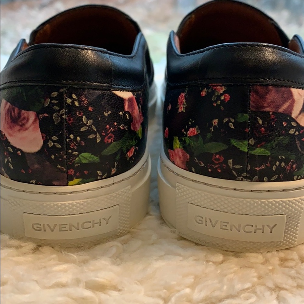 Givenchy Black Floral Slip-On Sneakers - Picture 2 of 7